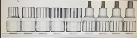 Gedore Dopsleutelschroevendraaier 1/2” | + Rail | 9-dlg – 3301872