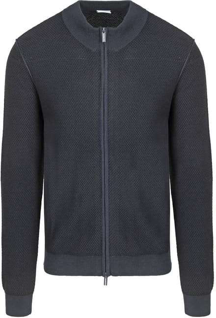Blue Industry Vest Structuur Donkerblauw (navy) - Maat S - Heren