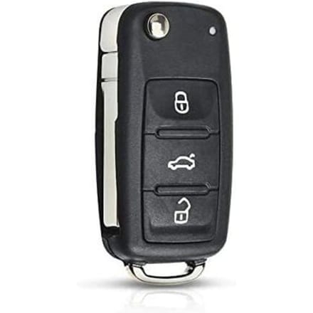 Autosleutelhoes - Vervangend klapmodel - 3 knoppen black