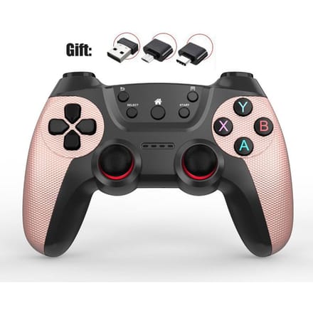 VAORLO Draadloze verdubbelt game Controller Voor Linux/Android telefoon Voor Game Box Game stick PC Smart TV Box 2.4G gamepad Joystick