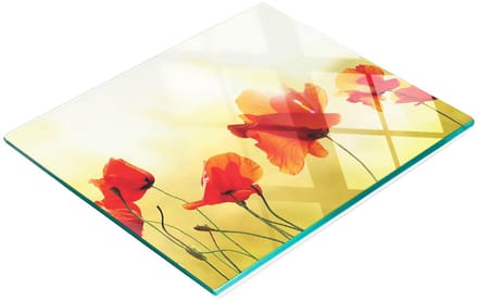 Multifunctionele decoratieve snijplank van gehard glas voor de keuken, 60x52 cm