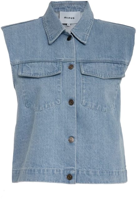 Minus Emilia Vest Ligth Denim
