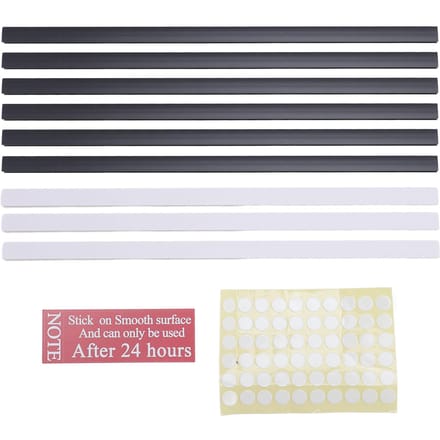 Zelfklevende Wandmontage Koffiecup Opberg Houder Kan Tot 49 Koffiecapsules Opbergen PVC Koffie 6 Black + 3 White white
