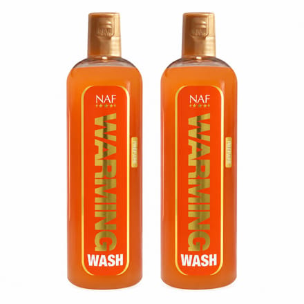 2 stuks - NAF- Warming Wash - Paarden Douchemiddel - 500ml
