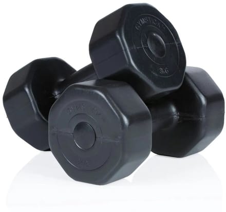 Gymstick Vinyl S 2 X 2kg Dumbbell Zwart 2 kg