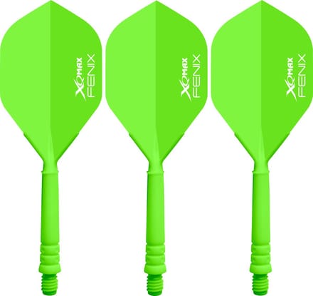 XQ Max Fenix Bar Flights Green Standard - Dart Flights