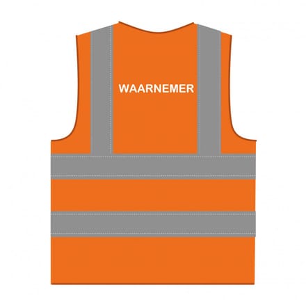 Waarnemer hesje RWS oranje