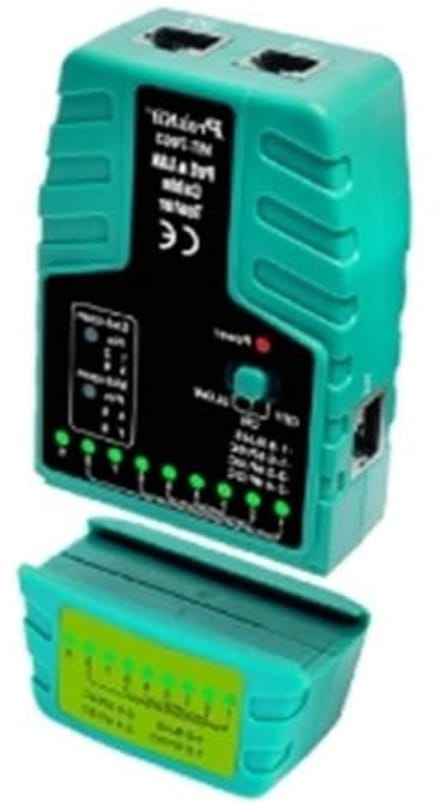 Kabel Tester - Netwerk Tester - Netwerk Installatie - POE Detectie - 17.5 cm - Grijs