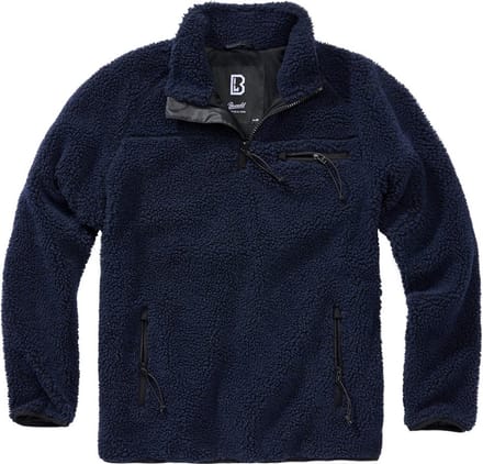 Brandit - Teddyfleece Troyer Sweater/trui - 4XL - Blauw
