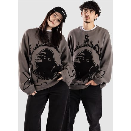 XLARGE Ring Of Fire Knit Gebreide Trui grijs