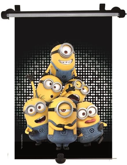 Kaufmann Minions 2 oprolbaar autozonnescherm 33x56 cm - Zonnescherm auto