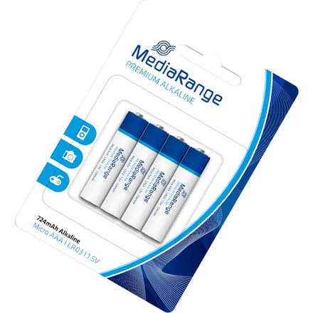 MediaRange MRBAT101 household battery Single-use battery AAA, SR43 Alkaline 1,5 V