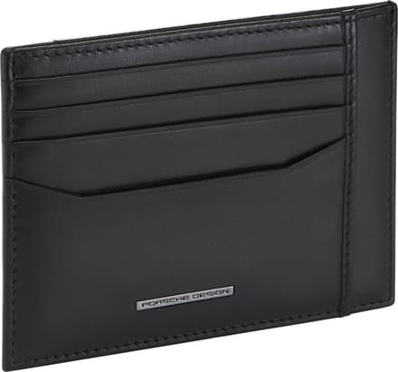 PORSCHE DESIGN Leren Kaarthoes Classic Cardholder 4 Black Zwart