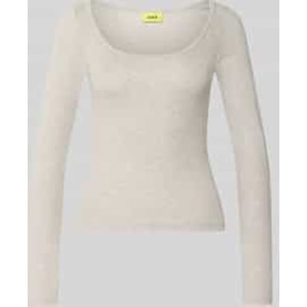 Shirt met lange mouwen met u-hals model 'STAR'