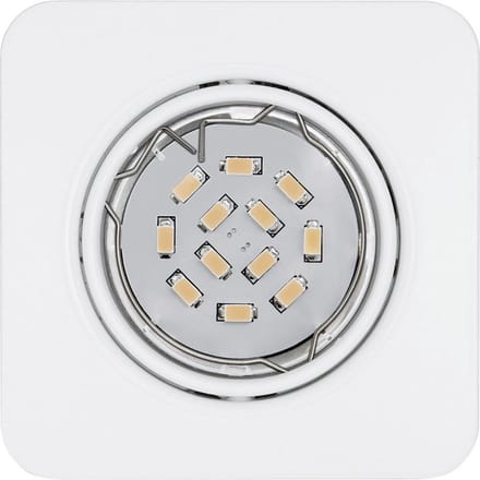 EGLO Peneto - Inbouwspotje - LED - 87X87mm. - Wit - Richtbaar
