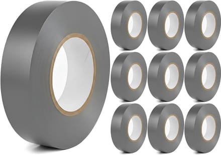 Isolatietape 10 Stuks - Kingtron Yurga - Grijs - 19mmx9m