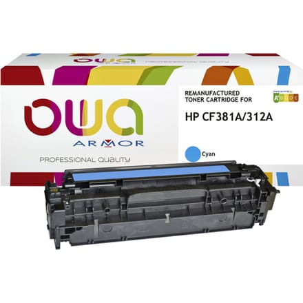 Tonercartridge OWA alternatief tbv HP CF381A blauw