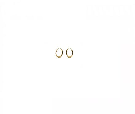 Bijoutheek Bali hoop Oorringen 12GD-8 Gold