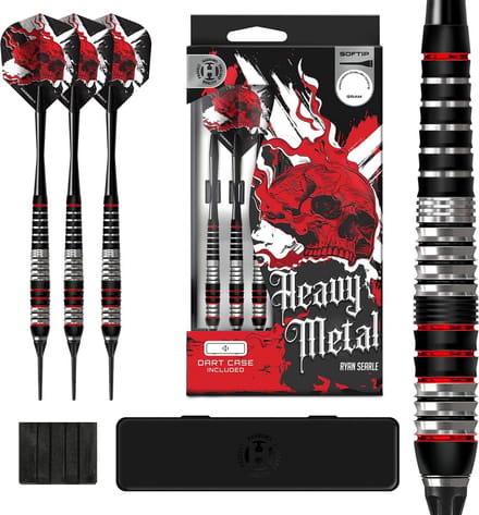 Softtip Dartset Roestvrij Staal met Shafts Flights en Dartcase