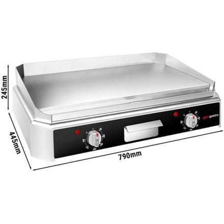 GGM Gastro Elektro Bratplatte - 5 kW - Glatt - Bratfläche: 740x296mm