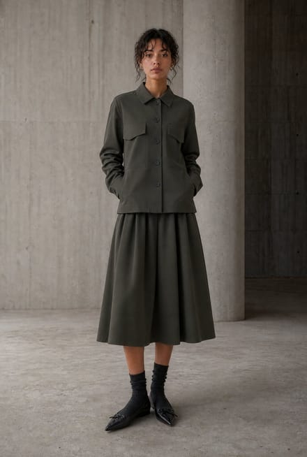 Raika skirt technical jersey | Army - Army / S
