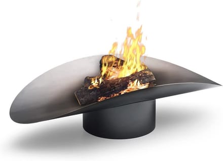 Ellipse Vuurschaal - Functionele Open Haard en Grill voor Terras en Tuin met Cortenstaal Afwerking