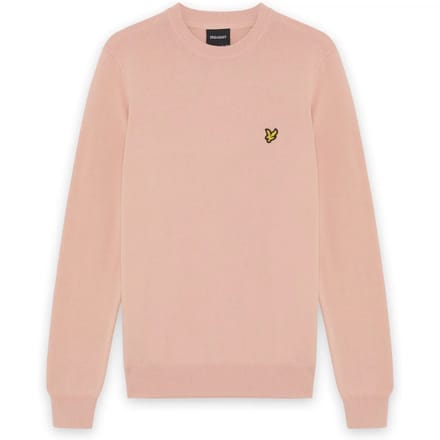 Lyle & Scott Cotton crew neck jumper - pink grapefruit