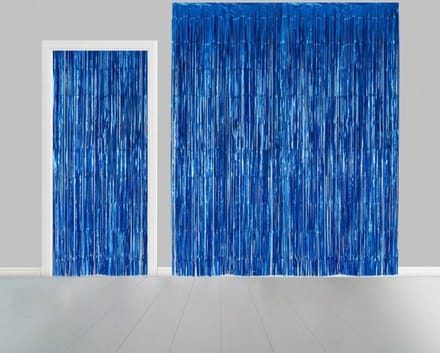Blauw Deurgordijn Folie 2,4m