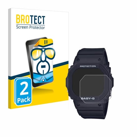 BROTECT - Screenprotector voor Casio Baby-G BGD-565 - Folie Beschermfolie transparant 2 Stuks