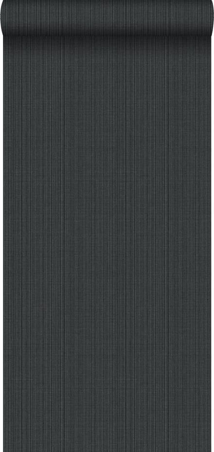 Origin Wallcoverings behang geweven structuur donkergrijs - 347625 - 0,53 x 10,05 m
