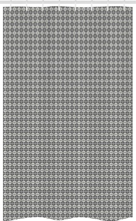 ABAKUHAUS Abstrakt – douchegordijn 120x180 cm – Grijs Off-White