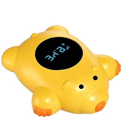 Badthermometer Kinderen - Watermeter Speelgoed - Veilig Baden - Drijvend Ontwerp - 10 cm Lengte - Geel