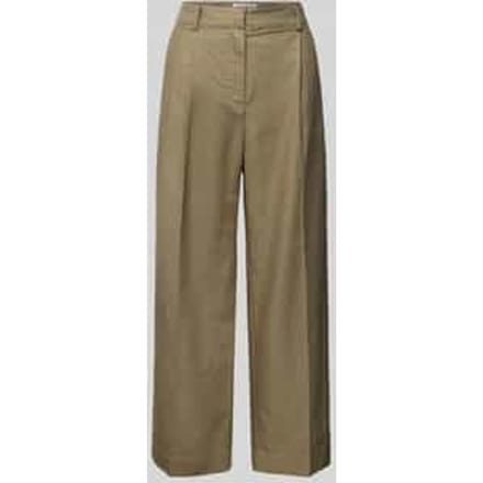 Stoffen broek met persplooien