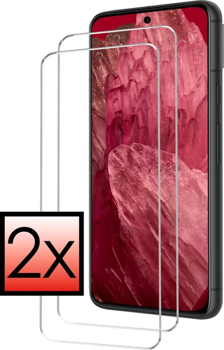Screenprotector - 2 Stuks - Geschikt voor Google Pixel 8a - Extra Sterk - Beschermglas - Gehard Glas - Tempered Glass - Screen Protector - Bescherm Cover