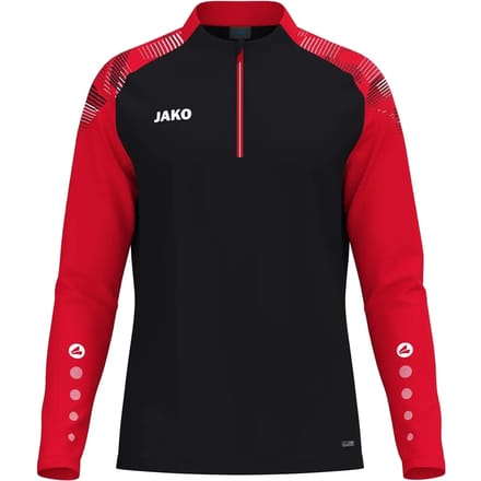 Jako Sonic Ziptop Heren - Zwart / Rood | Maat: M