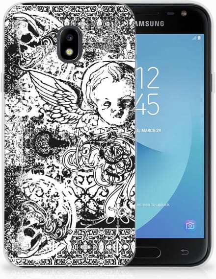 Silicone Back Case Samsung Galaxy J3 2017 Skulls Angel