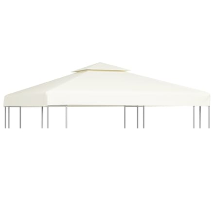 vidaXL - Vervangend - tentdoek - prieel - 310 - g/m² - 3x3 - m - crèmewit
