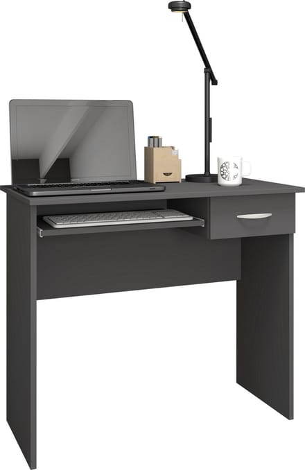 Houten bureau computerbureau toetsenbordlade bureau Arusa