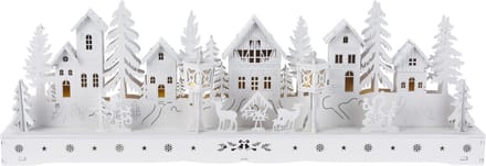Dorp met led 45 cm - kerst - kerstdorpen met verlichting - kerstversiering - kersthuisjes