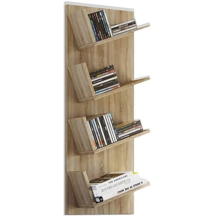 Houten wandplank Hangende plank Boekenplank Wandplank Deco plank Lansi Mini