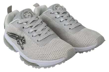 Plein Sport Vrouwen Zilver Polyester Gretel Sneakers Schoenen