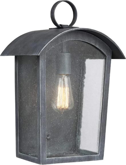 Feiss LED Wand Buitenlamp Hodges | 1X E27 Max 60W | IP44 | Dimbaar | Ash Black