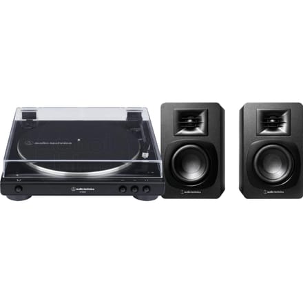 Audio-Technica AT-LP60XBTBK + Audio-Technica ATH-SP3X Zwart