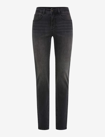 Brax Dames Jeans  Style MARY USED BLACK BLACK, denim donkergrijs, maat 40L
