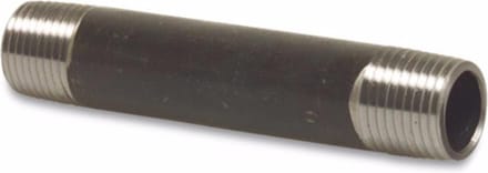 Profec Nr. 23 Pijpnippel staal zwart 2" buitendraad 100 mm