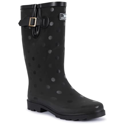 Trespass damesrubberlaarzen Elena - Female Welly Black Polka Dot