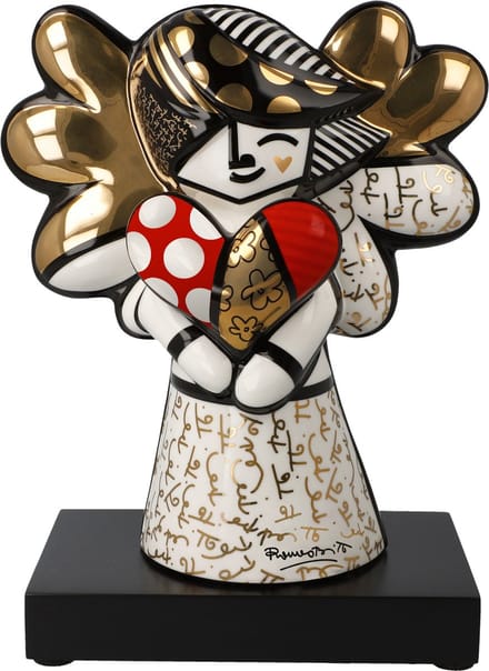 Goebel - Romero Britto | Decoratief beeld Golden Faith | Porselein - 23cm