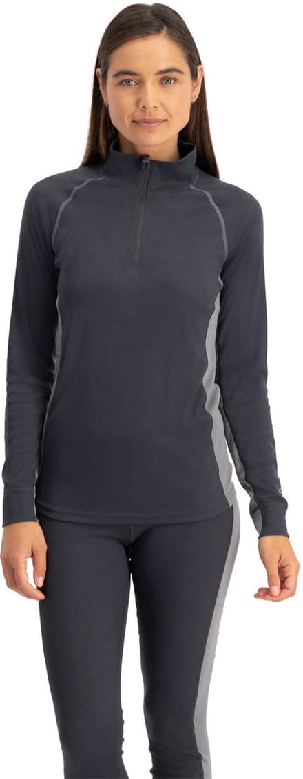 NOMAD® Zip-Neck Thermoshirt Dames | Grijs | M