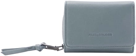 FREDsBRUDER Leren Portemonnee Me and My Bag Wallet Dusty Blue Blauw