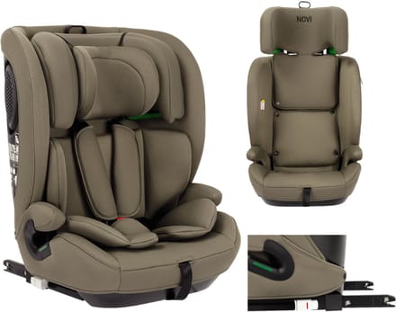Novi Jules V2 Isofix Autostoel 76-150 cm – Groep 1/2/3 – Isofix + Top Tether – Verstelbare Hoofdsteun – I-Size